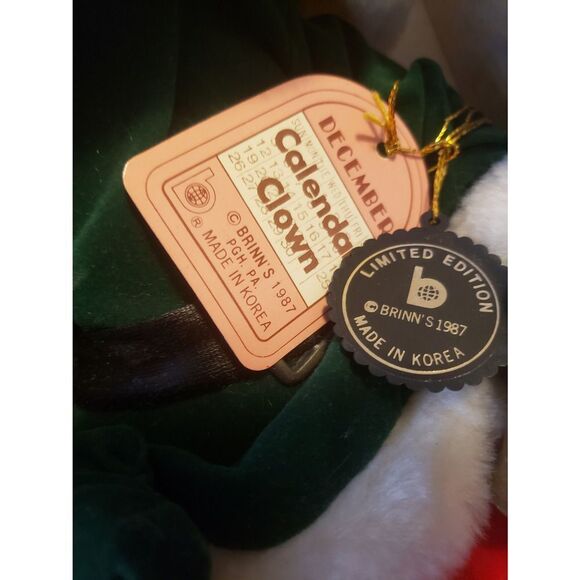 VINTAGE Christmas doll Vegas Circus Circus Brinn's calender clown - Picture 3 of 7
